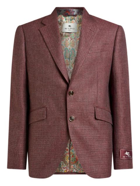 Etro single-breasted mouliné blazer