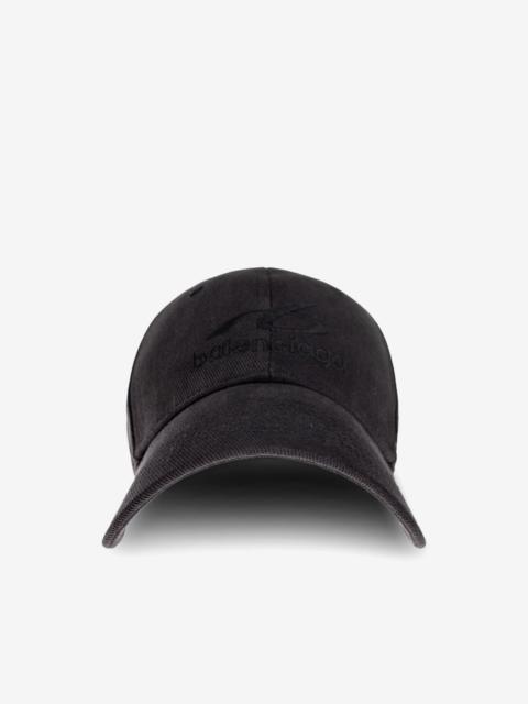 BALENCIAGA bodies cap in washed black
