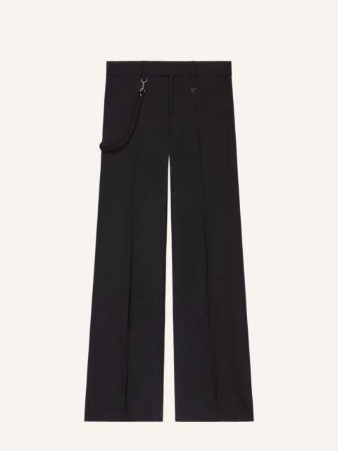 courrèges TAILORED TWILL FLARE PANTS
