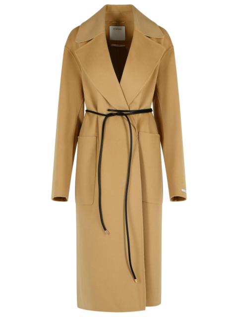 Sportmax Sportmax Abate' Camel Virgin Wool Robe Coat Women