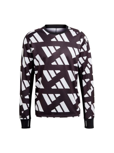 adidas adidas MENS Celeb Sweat Sports Logo Crew Neck Hoodie Black GK5092