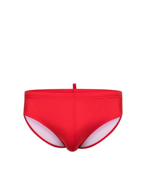 logo-print elasticated-waistband swimming trunks