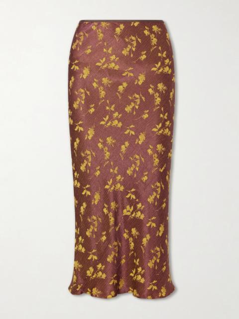 Dries Van Noten Floral-jacquard Cloqué Midi Skirt