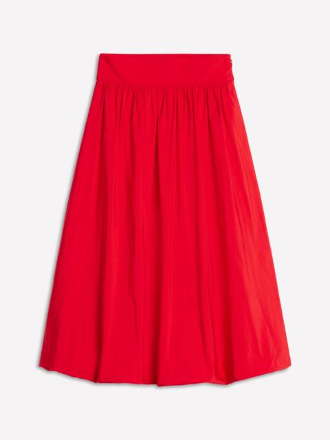 BODEN Bubble Hem Midi Skirt-Poppy Red