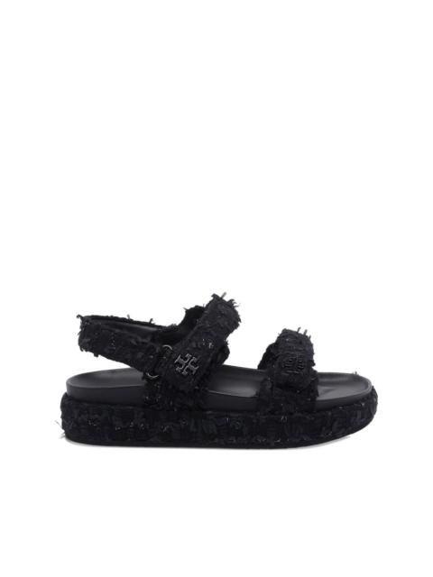 TORY BURCH logo open toe sandals
