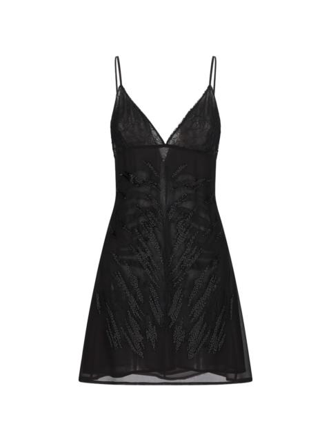 Blumarine embroidered lace mini dress
