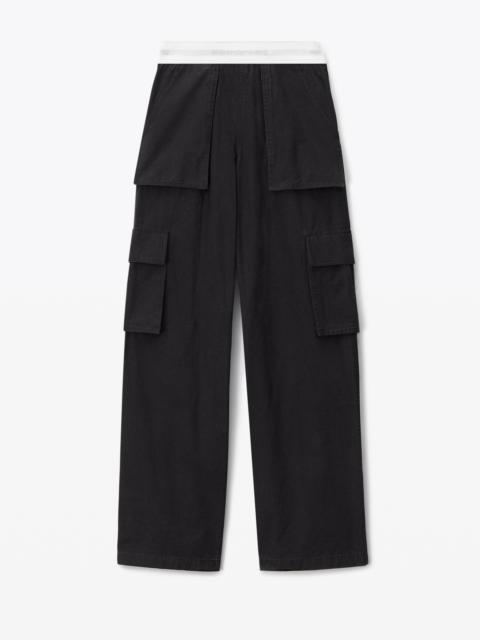 Alexander Wang LOGO CARGO PANT IN RIPSTOP COTTON