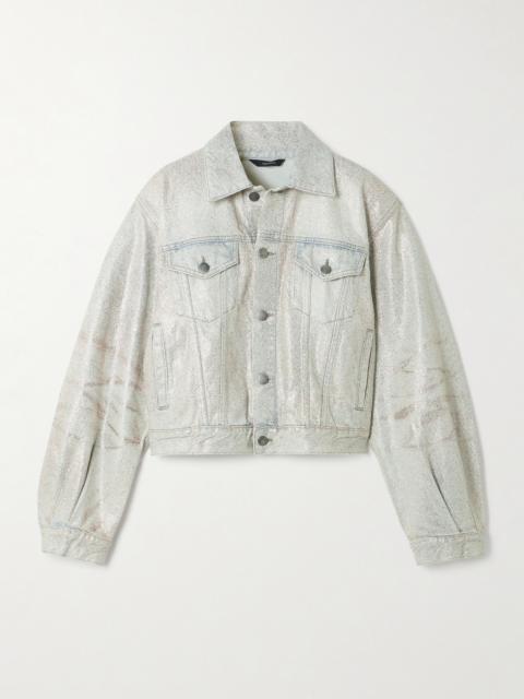 HAIKURE Simon Glam Glittered Denim Jacket