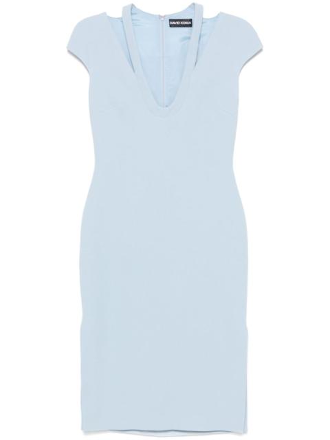 David Koma cady midi dress