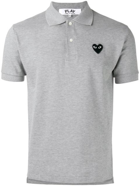 Comme des Garçons PLAY heart patch polo shirt