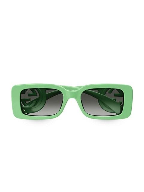 GUCCI Chaise Longue 54MM Rectangular Sunglasses