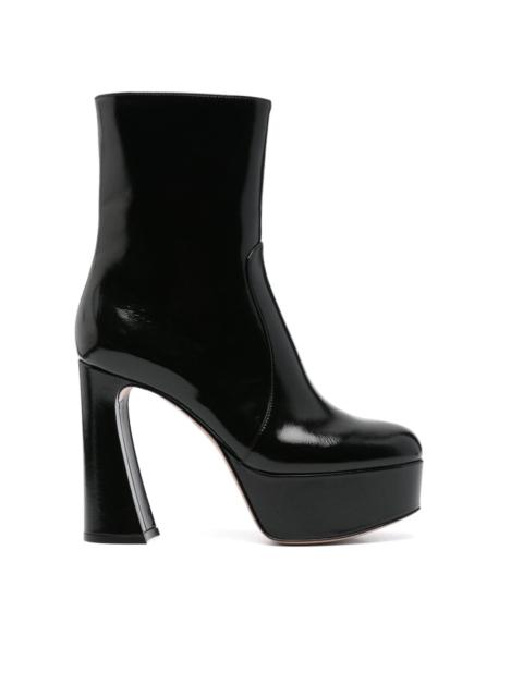 110mm leather ankle boots