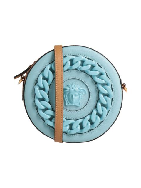 VERSACE Sky blue Women's Cross-body Bags