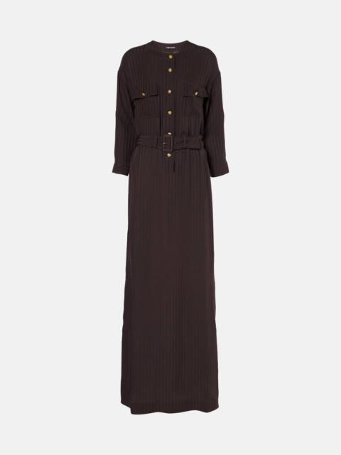 TOM FORD Striped belted shirt dress