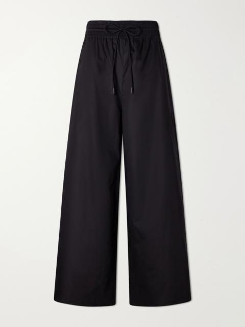 LA LIGNE Cotton wide-leg pants Black