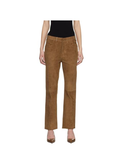 TOM FORD Tan Full Grain Lamb Suede Pants