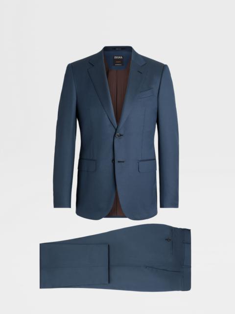 ZEGNA TEAL BLUE CENTOVENTIMILA WOOL SUIT