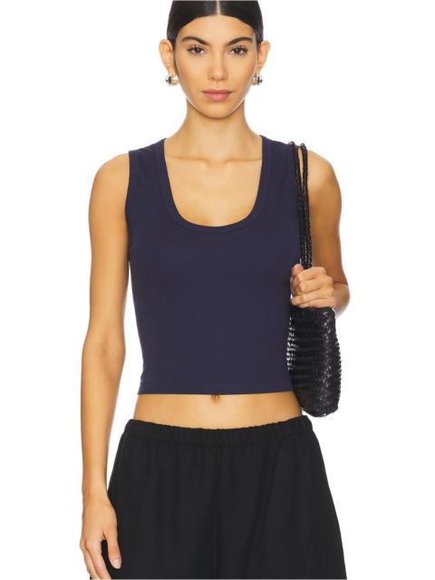 Enza Costa Supima Baby Cropped U Tank Top