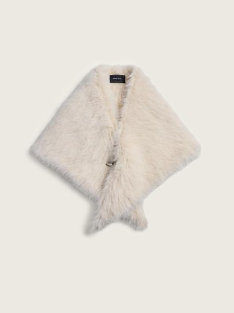 Simone Rocha Large Faux Fur Neckerchief