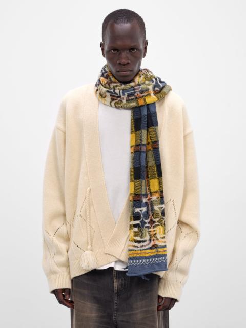 Kapital Happy Tartan Ainu Wool Scarf
