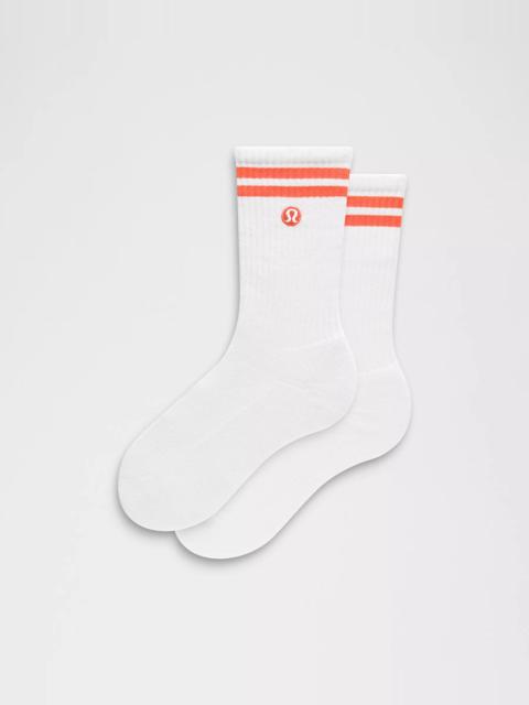 lululemon Unisex Daily Essential Crew Socks *Stripe
