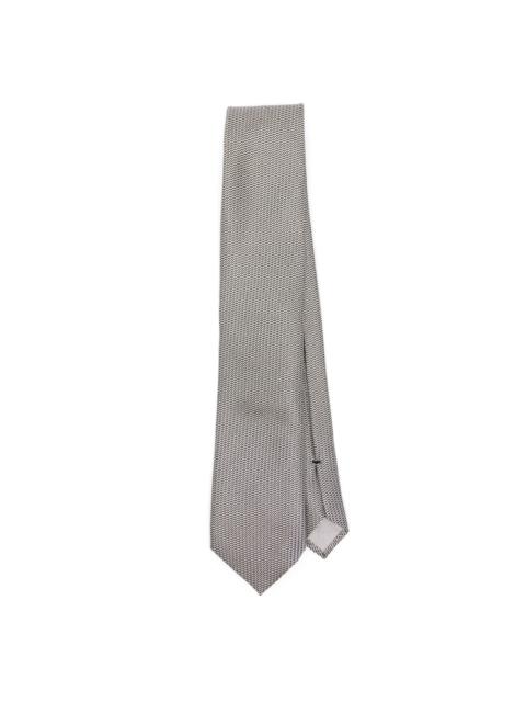 chevron jacquard tie