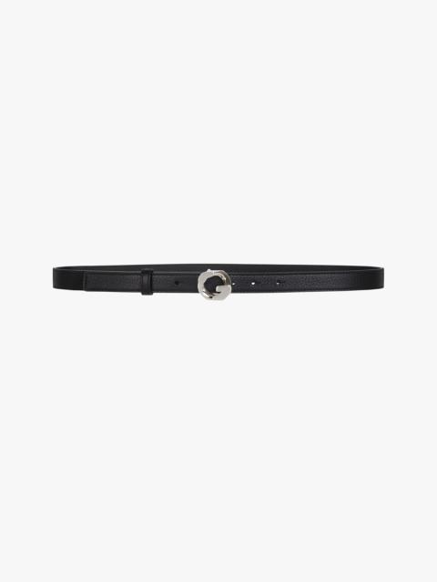 Givenchy G CHAIN BUCKLE THIN BELT IN GRAINED LEATHER