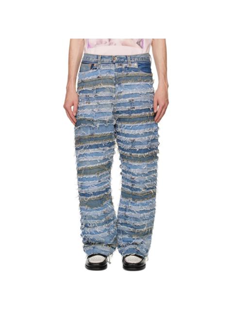 doublet Blue Mummy Upcycle Jeans
