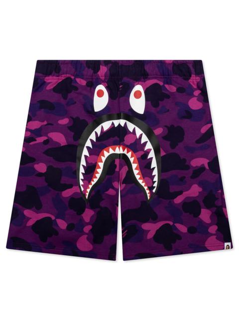 Bape purple camo shorts hotsell