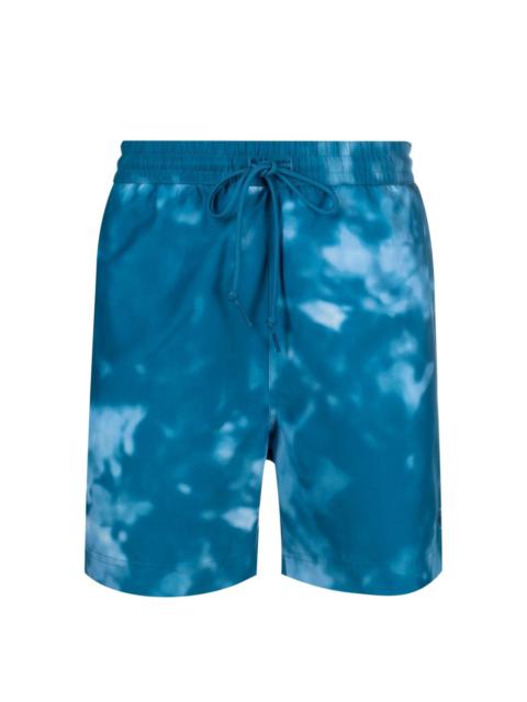 tie-dye print swim shorts