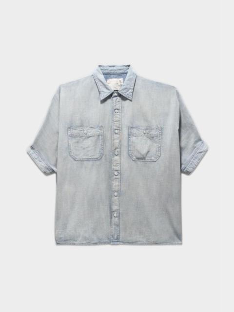 R13 OVERSIZED BOXY BUTTON UP SHIRT - SOMERSET | R13