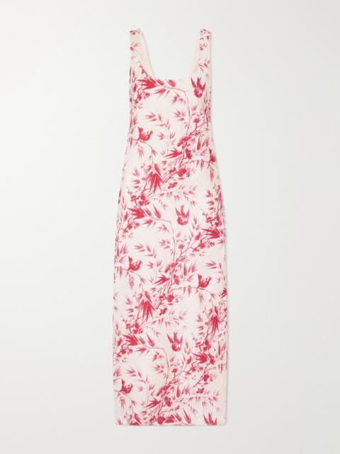 ALIX OF BOHEMIA Adele Printed Silk Midi Dress