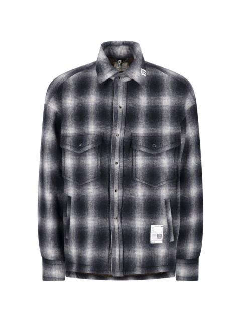 Maison MIHARAYASUHIRO stripe puffer shirt