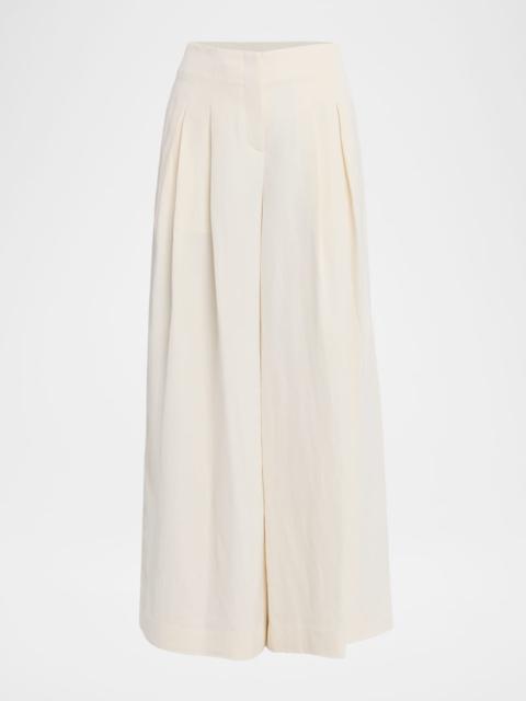 TWP Drew Pleated Wide-Leg Pants