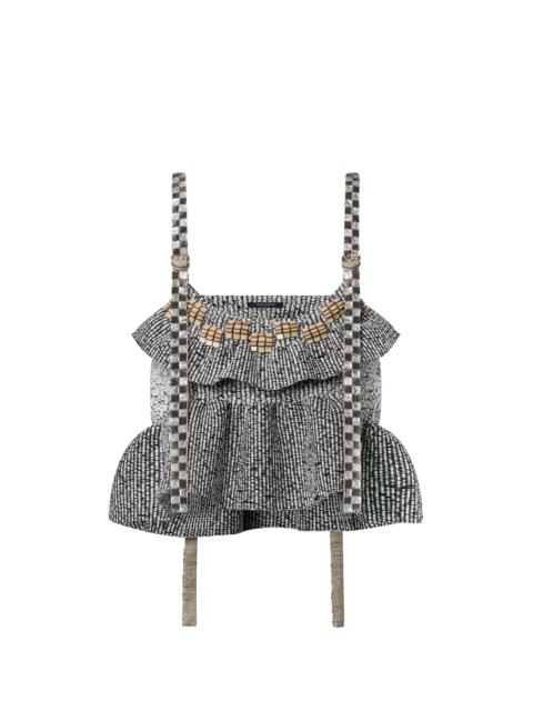 Louis Vuitton Checkerboard Strap Crop Top
