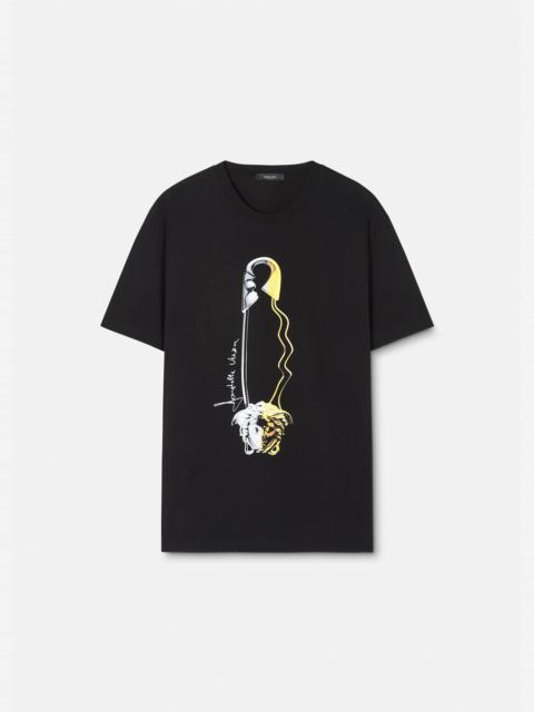 VERSACE Safety Pin Graphic T-Shirt