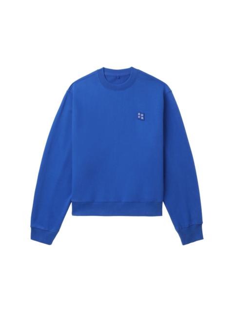 Tetris-appliquÃ© cotton sweatshirt