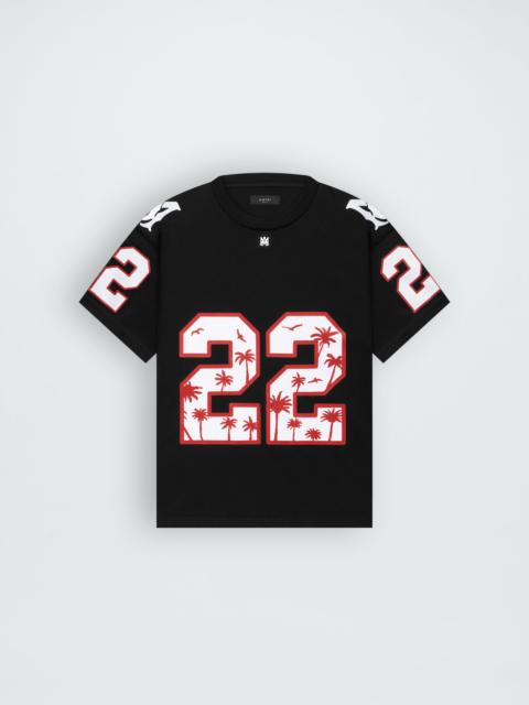 AMIRI OVERSIZED 22 FOOTBALL TEE
