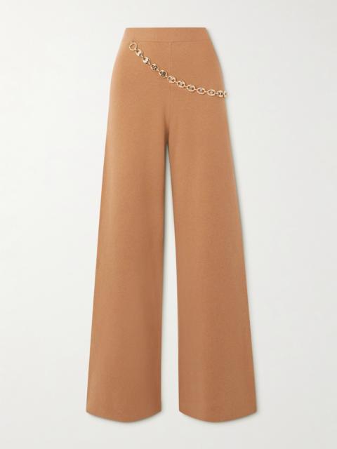rabanne Chainmail-embellished Merino Wool-blend Pants