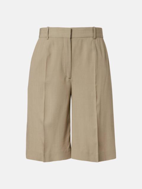 TOTEME High-rise Bermuda shorts