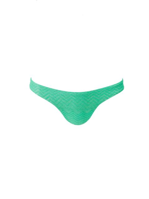 MELISSA ODABASH PRAGUE ZIGZAG GREEN BIKINI BOTTOM
