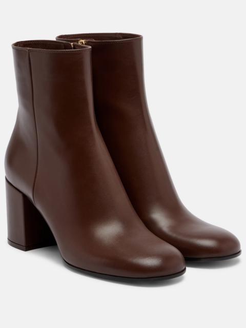 Gianvito Rossi Joelle leather ankle boots