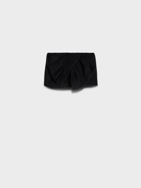 7 For All Mankind BOW MINI SKIRT in Wool Blend