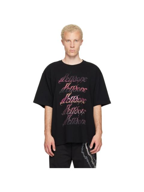 We11done Black Gradient Logo T-shirt