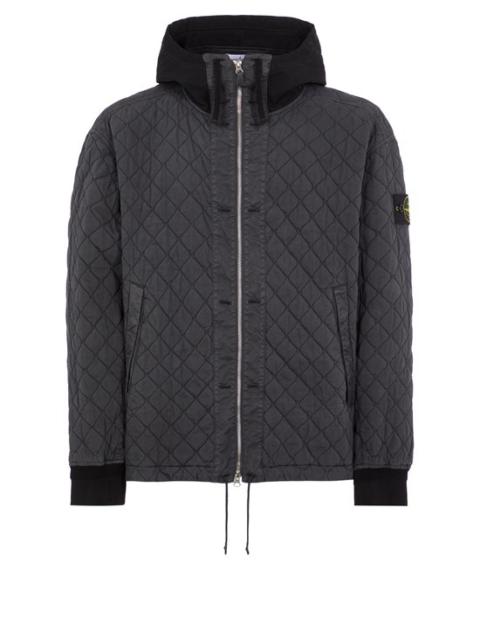 Stone Island Q0325 HOODED LIGHT JACKET GARMENT DYED MICRO YARN 