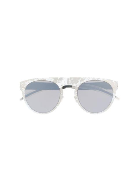 MYKITA x Maison Margiela Transfer round frame sunglasses