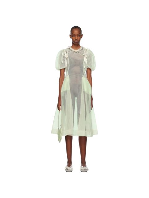 Simone Rocha Green Bite Midi Dress