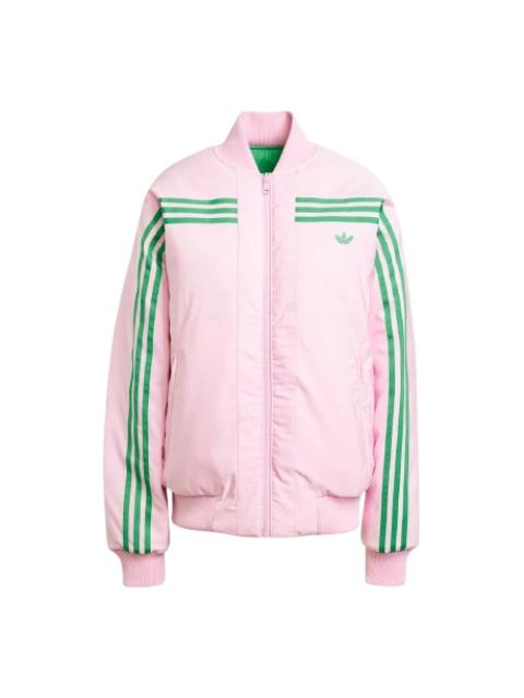 adidas (WMNS) adidas 70s Reversible Bomber Jacket 'Green Pink' JN7656