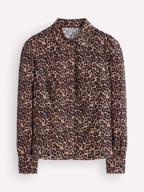 BODEN Sky Cord Shirt-Multi, Brushed Animal
