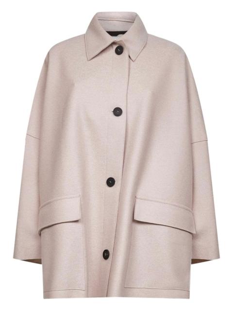 Harris Wharf London button-fastening patch-pocket coat